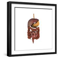 Conceptual Image of Human Digestive System-null-Framed Premium Giclee Print