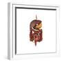 Conceptual Image of Human Digestive System-null-Framed Premium Giclee Print