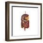 Conceptual Image of Human Digestive System-null-Framed Art Print