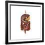 Conceptual Image of Human Digestive System-null-Framed Art Print