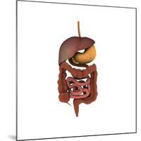 Conceptual Image of Human Digestive System-null-Mounted Art Print