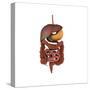 Conceptual Image of Human Digestive System-null-Stretched Canvas