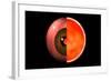 Conceptual Image of Human Eye Cross Section-null-Framed Art Print