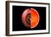 Conceptual Image of Human Eye Cross Section-null-Framed Art Print