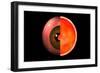 Conceptual Image of Human Eye Cross Section-null-Framed Art Print