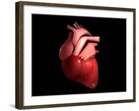 Conceptual Image of Human Heart-null-Framed Art Print