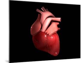 Conceptual Image of Human Heart-null-Mounted Art Print