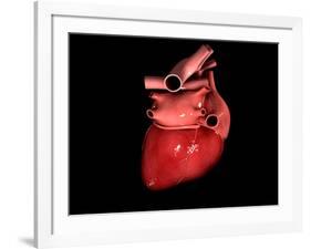 Conceptual Image of Human Heart-null-Framed Art Print