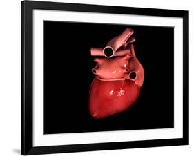 Conceptual Image of Human Heart-null-Framed Art Print