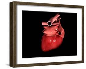 Conceptual Image of Human Heart-null-Framed Art Print