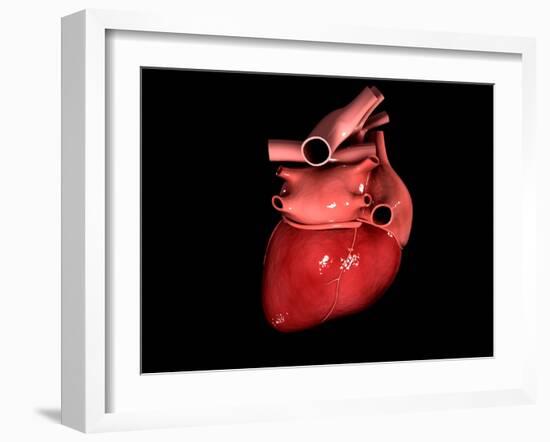 Conceptual Image of Human Heart-null-Framed Art Print