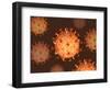 Conceptual Image of Influenza Causing Flu-null-Framed Art Print