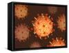 Conceptual Image of Influenza Causing Flu-null-Framed Stretched Canvas