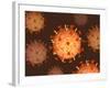 Conceptual Image of Influenza Causing Flu-null-Framed Art Print