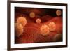 Conceptual Image of Influenza Causing Flu-null-Framed Art Print