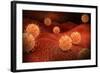 Conceptual Image of Influenza Causing Flu-null-Framed Art Print