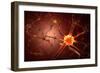 Conceptual Image of Neuron-null-Framed Premium Giclee Print