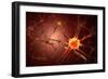 Conceptual Image of Neuron-null-Framed Premium Giclee Print