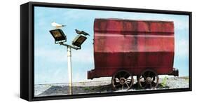 Conceptual Image of Old Railway Truck-Clive Nolan-Framed Stretched Canvas