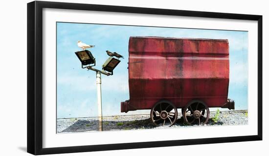 Conceptual Image of Old Railway Truck-Clive Nolan-Framed Photographic Print