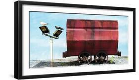 Conceptual Image of Old Railway Truck-Clive Nolan-Framed Photographic Print