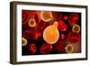 Conceptual Image of Plasmodium Causing Malaria-null-Framed Art Print