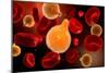 Conceptual Image of Plasmodium Causing Malaria-null-Mounted Art Print