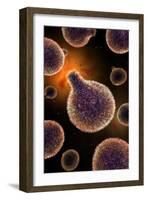 Conceptual Image of Plasmodium Causing Malaria-null-Framed Art Print