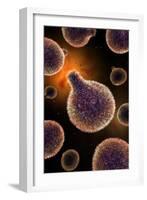 Conceptual Image of Plasmodium Causing Malaria-null-Framed Art Print