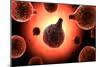 Conceptual Image of Plasmodium Causing Malaria-null-Mounted Art Print