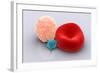 Conceptual Image of Platelet, Red Blood Cell and White Blood Cell-null-Framed Art Print