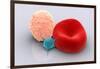 Conceptual Image of Platelet, Red Blood Cell and White Blood Cell-null-Framed Art Print