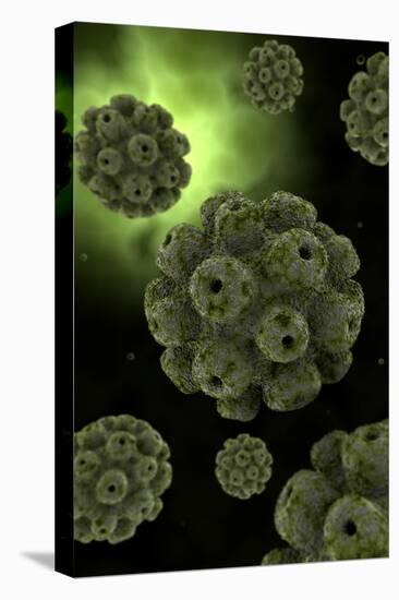 Conceptual Image of Polyomavirus-null-Stretched Canvas