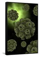 Conceptual Image of Polyomavirus-null-Framed Stretched Canvas