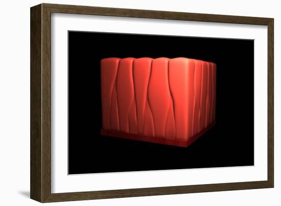 Conceptual Image of Pseudostratified Columnar Epithelium-null-Framed Art Print
