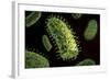 Conceptual Image of Rabies Virus-null-Framed Art Print