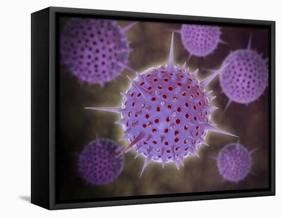 Conceptual Image of Radiolarians with a Skeletal Frame-null-Framed Stretched Canvas