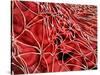 Conceptual Image of Red Blood Cells with Fibrin-null-Stretched Canvas