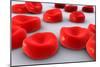 Conceptual Image of Red Blood Cells-null-Mounted Art Print