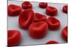 Conceptual Image of Red Blood Cells-null-Mounted Art Print