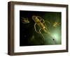 Conceptual Image of Salmonella Typhi Causing Typhoid-null-Framed Art Print