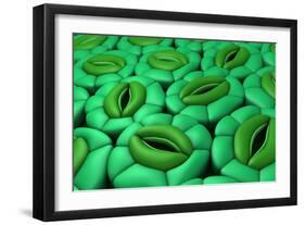 Conceptual Image of Stomata-null-Framed Art Print