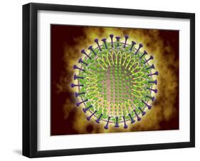 Conceptual Image of the Coronavirus-null-Framed Art Print