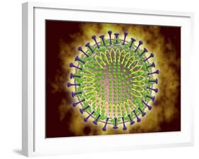 Conceptual Image of the Coronavirus-null-Framed Art Print