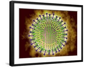 Conceptual Image of the Coronavirus-null-Framed Art Print