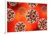 Conceptual image of the human papillomavirus infection virus.-Stocktrek Images-Framed Art Print