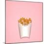 Conceptual Still Life of Cigarettes, Packed as Fried Potatoes in a Paper Box-Fisher Photostudio-Mounted Art Print