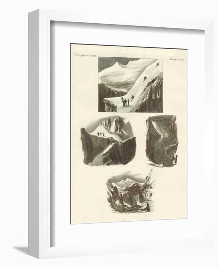 Concerning the Ascent of Mount Blanc-null-Framed Giclee Print