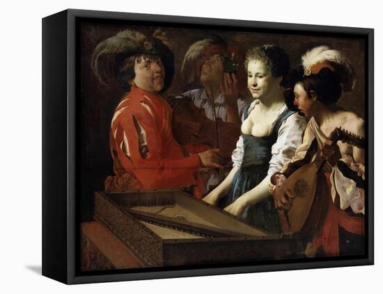Concert, 1626-Hendrick Ter Brugghen-Framed Stretched Canvas
