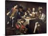 Concert Around the Bas-Relief-Valentin de Boulogne-Stretched Canvas